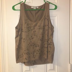Brown Forever 21 Tank Top